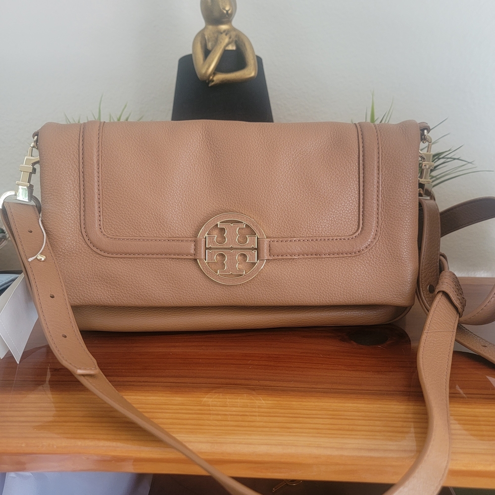 Tory Burch Tan Leather Crossbody Bag